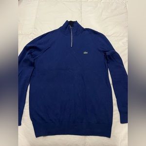 Men’s Lacoste 1/4 zip sweater. Great condition